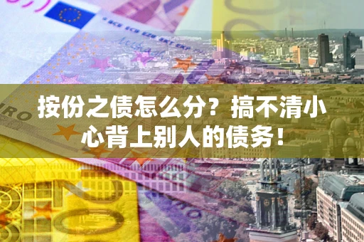 北京按份之债怎么分?搞不清小心背上别人的债务! 北京按份之债怎么分?搞不清小心背上别人的债务!